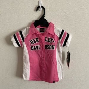24m Harley Davidson button up shirt